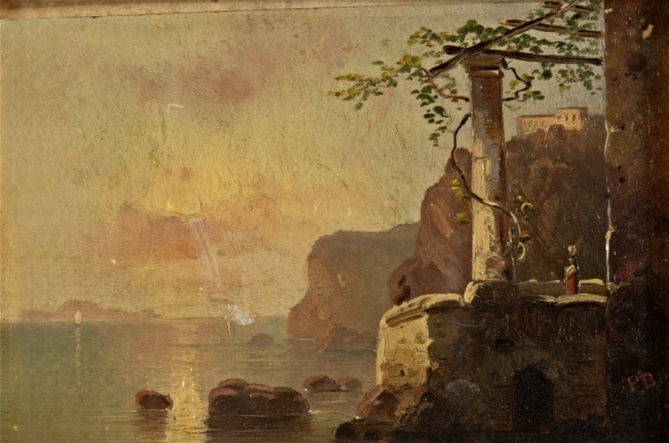 Paula Bonte - Südliche Meereslandschaft mit Ischia - BG-M-SG 5696-92 - Berlinische Galerie