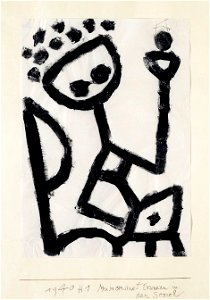 Paul Klee Mumon sinkt trunken in den Sessel