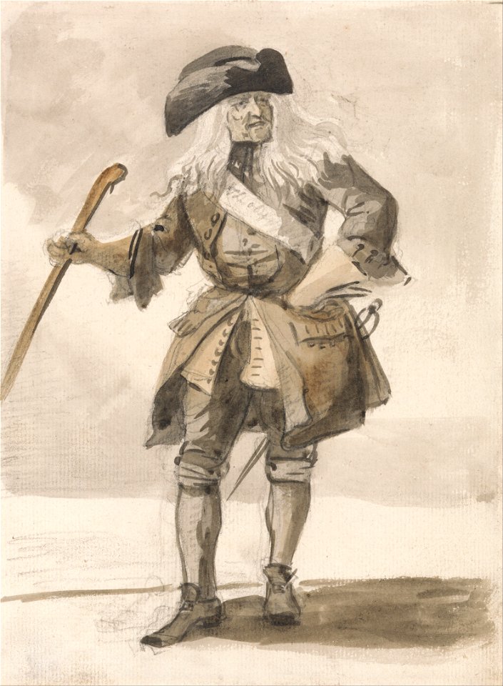 Paul Sandby - London Cries- A Man Swaggering - Google Art Project