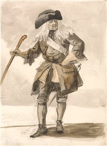 Paul Sandby - London Cries- A Man Swaggering - Google Art Project