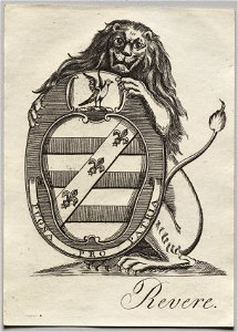 Paul Revere II (American, 1735-1818) - Bookplate, Coat of Arms - 1942.888 - Cleveland Museum of Art