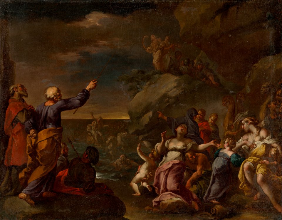 Paul Troger - The Israelites Cross the Red Sea - O 5166 - Slovak National Gallery