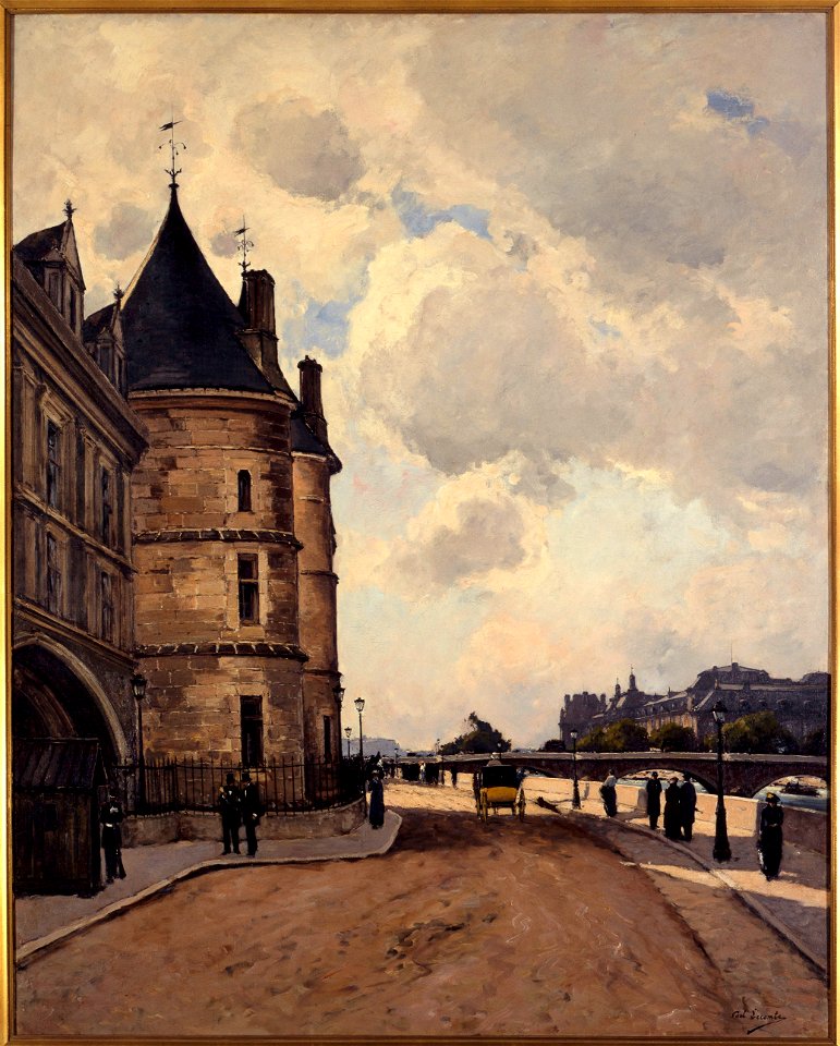 Paul Lecomte - Le quai de l'Horloge - P2289 - Musée Carnavalet