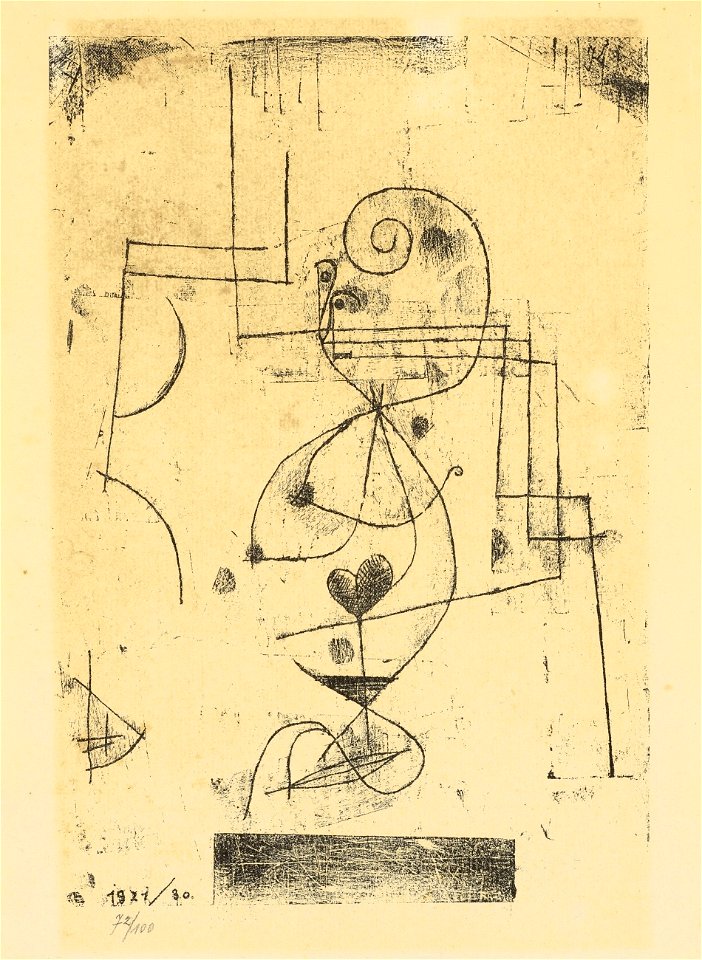 Paul Klee Herz-Dame (Herzkönigin) 1921