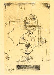 Paul Klee Herz-Dame (Herzkönigin) 1921