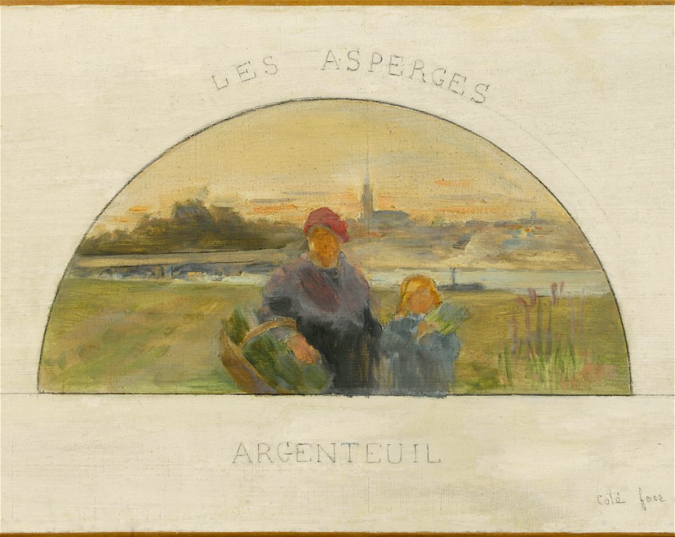 Paul Louis Delance - Esquisse pour la salle à manger de l'Hôtel de Ville de Paris , Montreuil , les pêches , Argenteuil , - PPP3958 - Musée des Beaux-Arts de la ville de Paris - 2