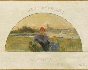 Paul Louis Delance - Esquisse pour la salle à manger de l'Hôtel de Ville de Paris , Montreuil , les pêches , Argenteuil , - PPP3958 - Musée des Beaux-Arts de la ville de Paris - 2