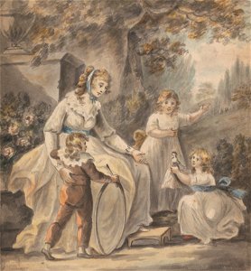 Paul Sandby - A Nurse with Three Children - Google Art Project