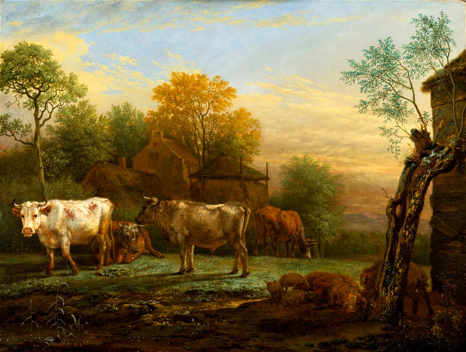 Paulus Potter - Cattle in a Meadow - 138 - Mauritshuis