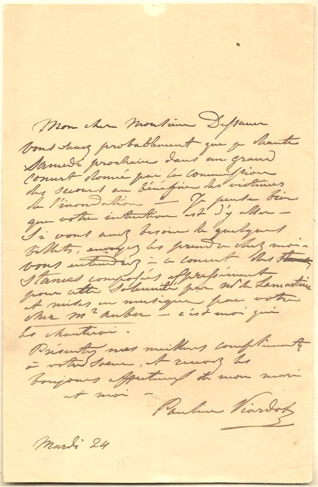 Pauline Viardot an Josef Dessauer 03-24