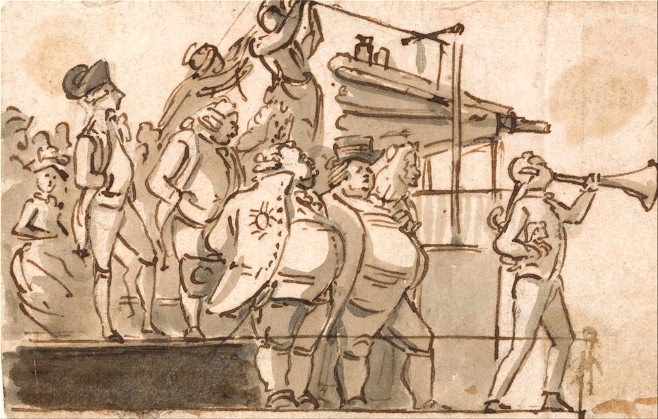 Paul Sandby - Election Scene - Google Art Project