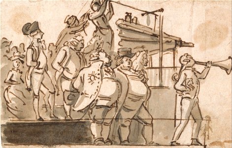Paul Sandby - Election Scene - Google Art Project