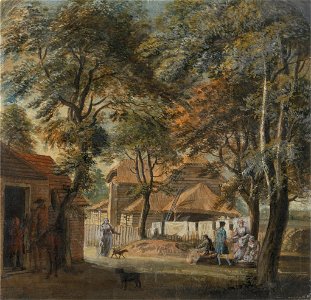 Paul Sandby - Halfway House, Sadler's Wells - Google Art Project