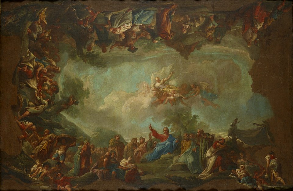Paul Troger - Die wunderbare Brotvermehrung - 2306 - Österreichische Galerie Belvedere