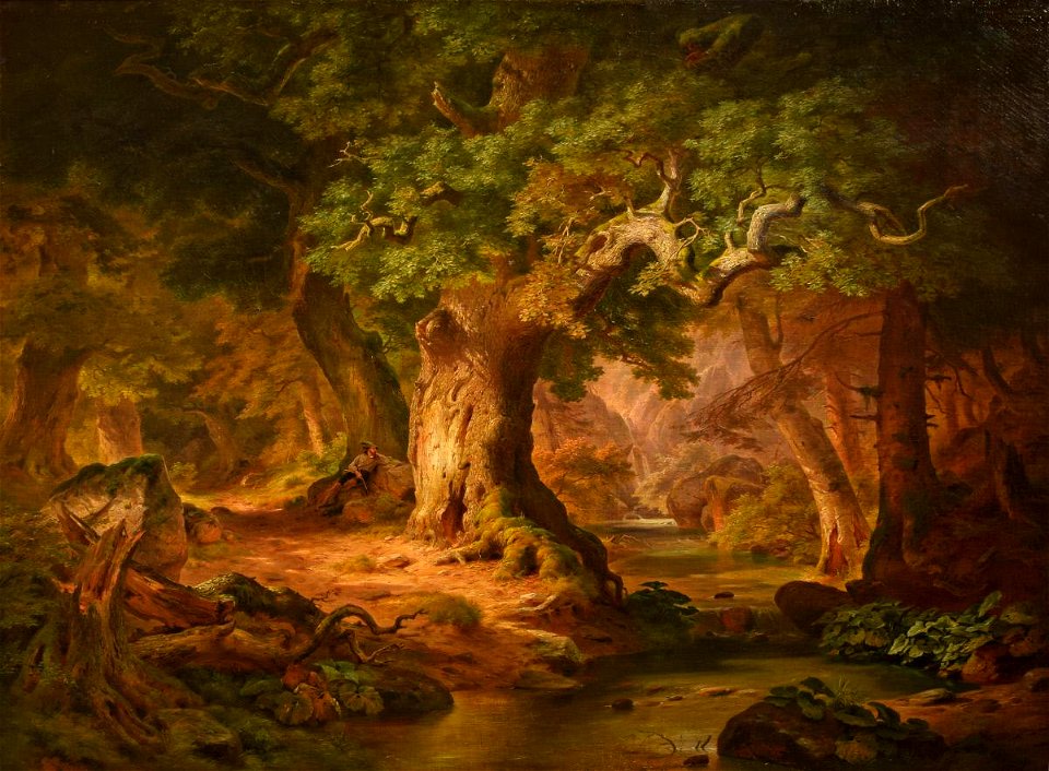 Paul Weber - The Mountain Stream - 1935.208.1 - Reading Public Museum