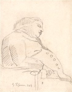 Paul Sandby - Francis Grose Asleep in a Chair - Google Art Project