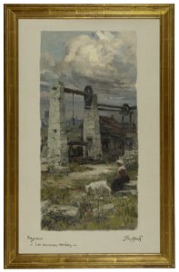 Paul Steck - Esquisse pour la mairie de Bagneux , les anciennes carrières de Bagneux - PPP4270 - Musée des Beaux-Arts de la ville de Paris