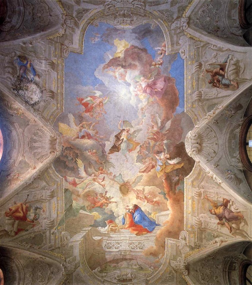 Paul Troger - The Annunciation and the Four Prophets - WGA23070