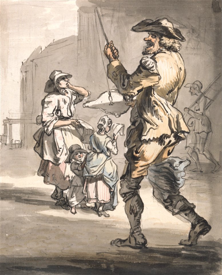 Paul Sandby - London Cries- Fun upon Fun - Google Art Project