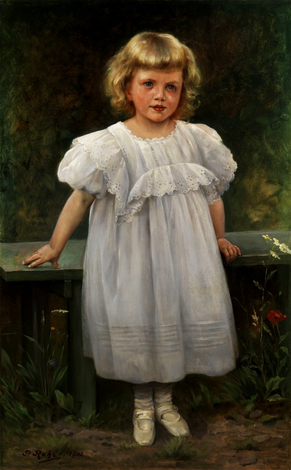Paul Th Rohr Mädchenbildnis 1903