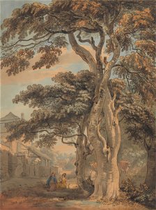 Paul Sandby - Couple in a Farmyard - Google Art Project