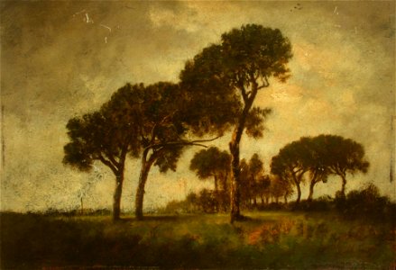Paul Vernon - Un paysage avec des arbres