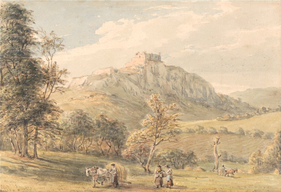 Paul Sandby - Carreg Cennan Castle - Google Art Project