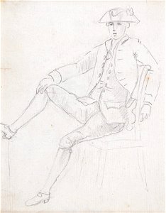 Paul Sandby (circle of) - Sandby-Circle-of-95689 - Study of a seated young man