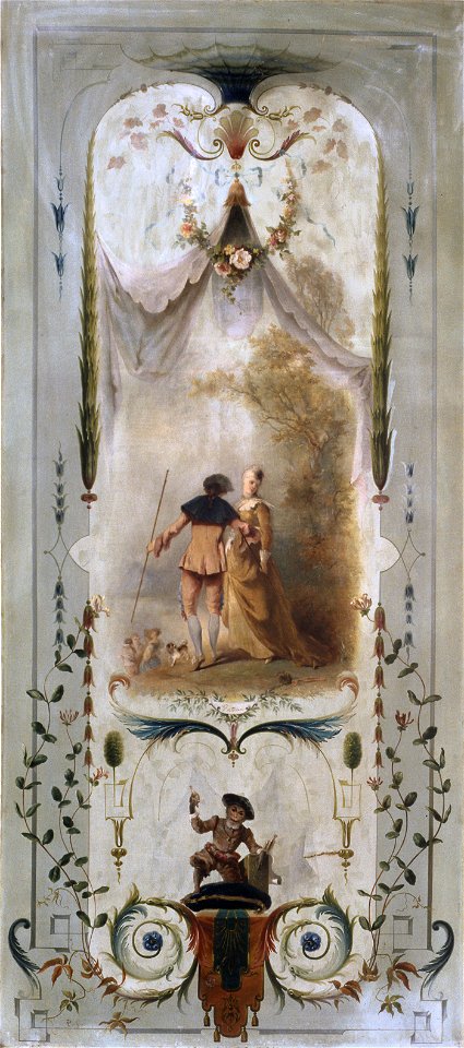 Paul-Alfred Colin - Wanddecoratie met liefdespaar - SA 38099 - Amsterdam Museum