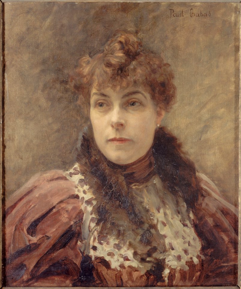 Paul-Émile Chabas - Portrait de Daniel Lesueur (Jeanne Loiseau,1860-1921, dite), femme de lettres - P1384 - Musée Carnavalet