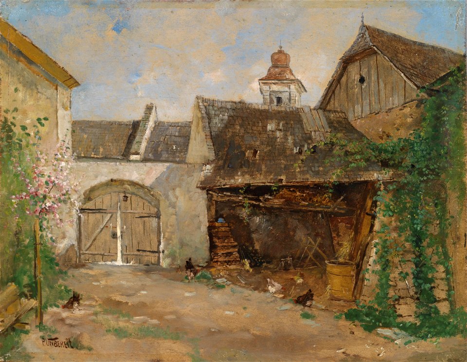 Paul Unbereit Innenhof in der Wachau