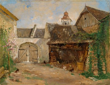 Paul Unbereit Innenhof in der Wachau