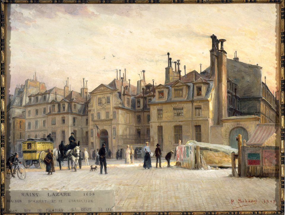 Paul Schaan - Façade de la prison Saint-Lazare, rue du faubourg Saint-Denis - P535 - Musée Carnavalet