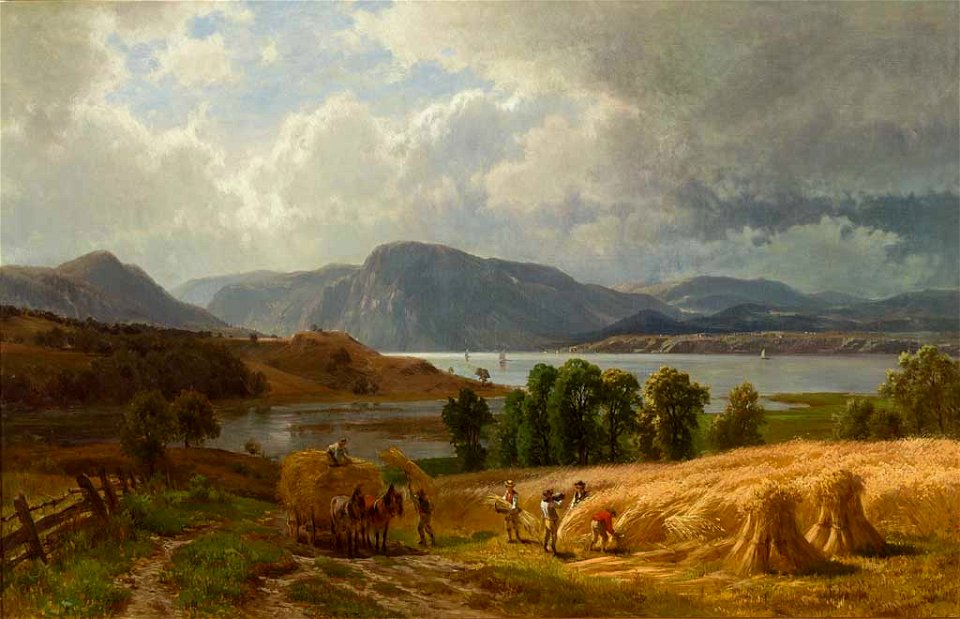 Paul Weber Erntelandschaft am Walensee 1875