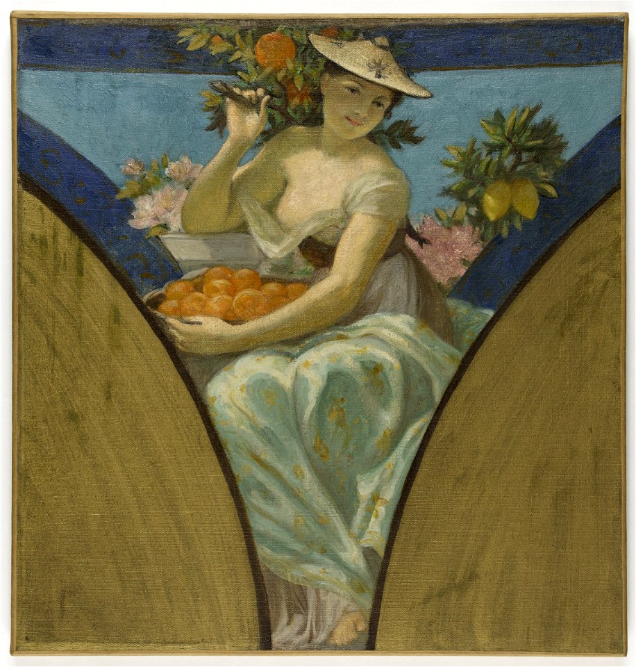 Paul Milliet - Esquisse pour la salle des fêtes de l'Hôtel de Ville de Paris (voussure du mur sud) , Nice - PPP4190 - Musée des Beaux-Arts de la ville de Paris