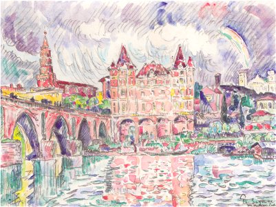 Paul Signac - Blick auf Montauban bei Regen