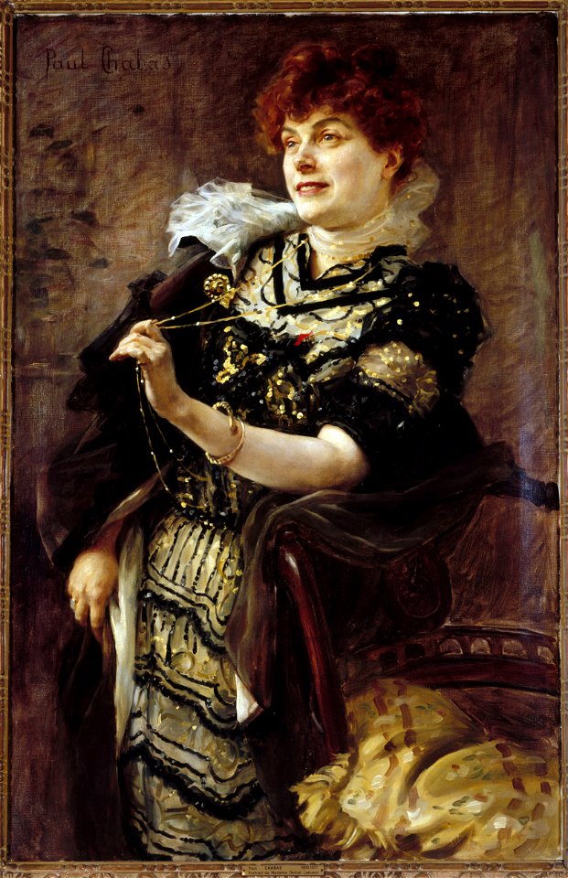 Paul-Émile Chabas - Portrait de Daniel Lesueur (Jeanne Loiseau, 1860-1921, dite), femme de lettres - P2660 - Musée Carnavalet