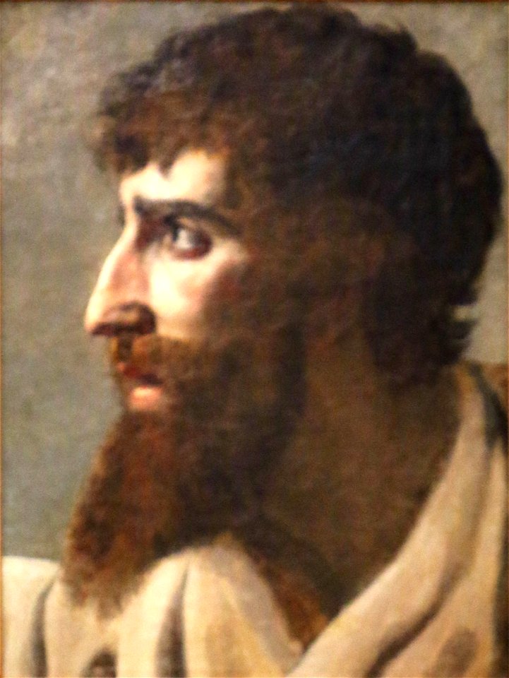 Paulin Guérin-étude de tête d'homme