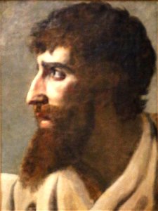 Paulin Guérin-étude de tête d'homme