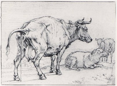 Paulus Potter - Pissing Cow with Sheep