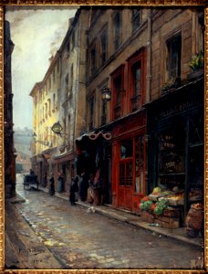 Paul Schaan - Le Cabaret du Père Lunette, rue des Anglais - P593 - Musée Carnavalet