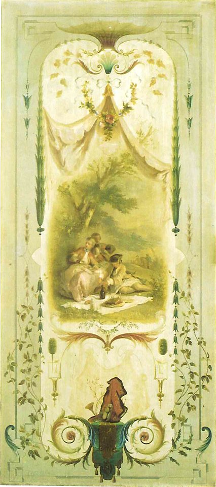 Paul-Alfred Colin - Wanddecoratie met picnickend gezelschap - SA 38107 - Amsterdam Museum