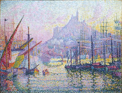 Paul Signac - Notre-Dame-de-la-Garde (La Bonne Mere) (1905-06, Marseilles, Metropolitan Museum of Art New York Collection)