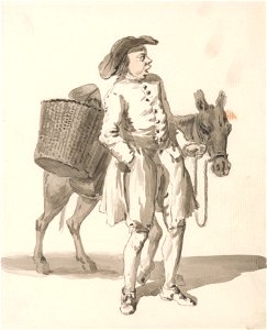 Paul Sandby - London Cries- Boy with a Donkey - Google Art Project
