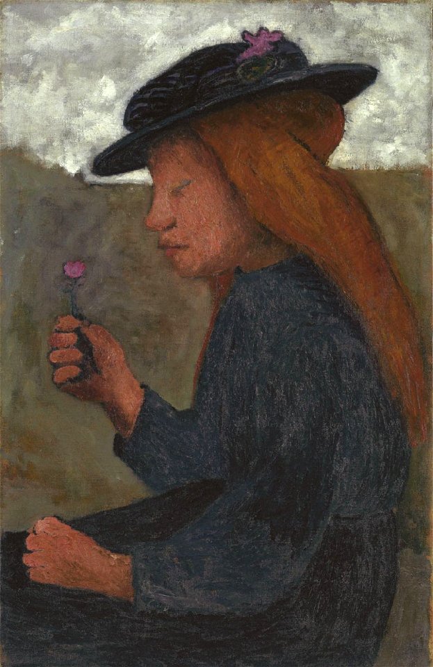 Paula Modersohn-Becker Mädchen mit schwarzem Hut 1903