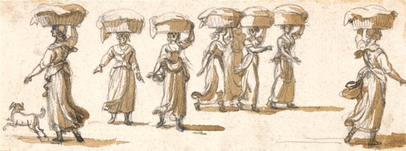 Paul Sandby - Washerwomen - Google Art Project