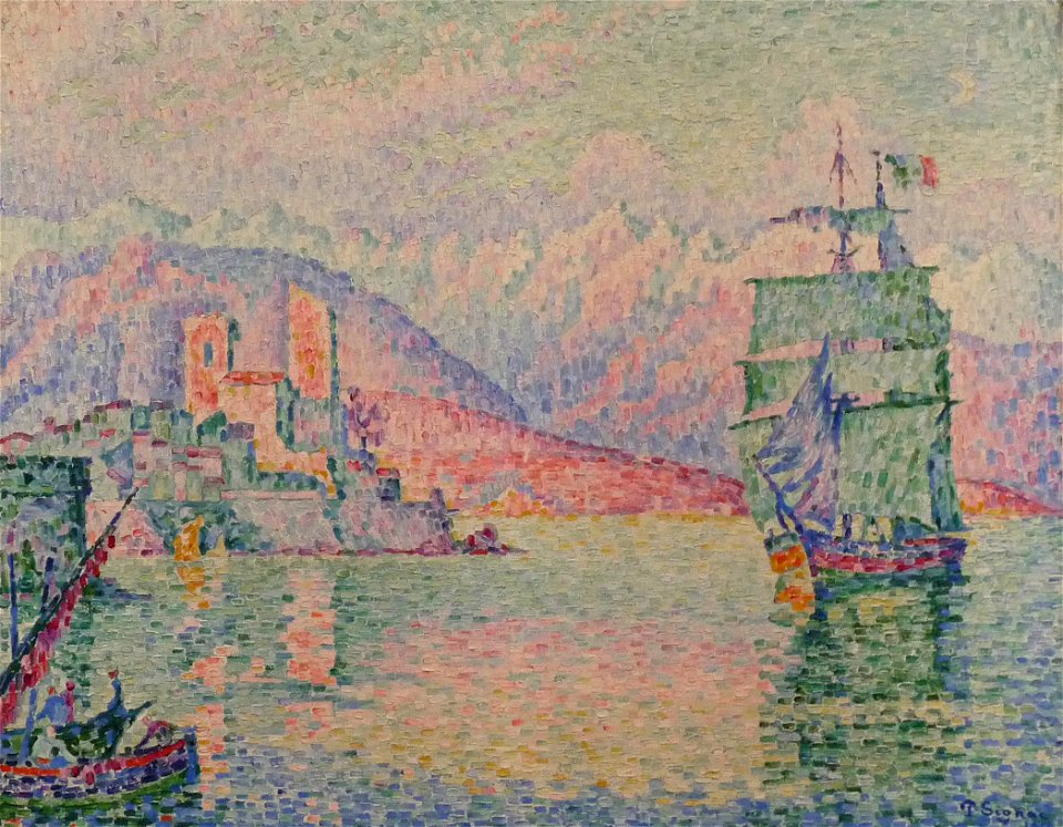 Paul Signac-Antibes le soir