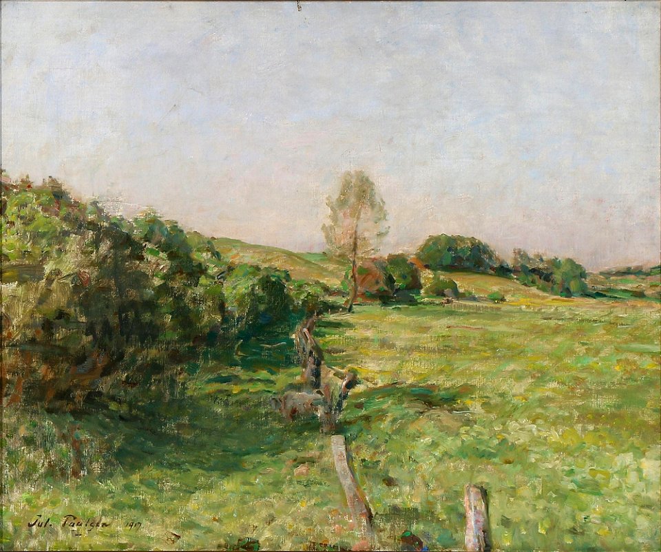 Julius Paulsen - Danish summer landscape (1917)