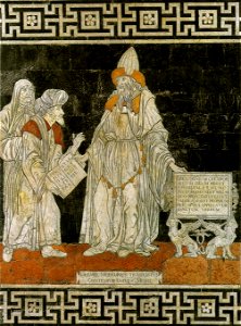 Pavimento di siena, ermete trismegisto (giovanni di stefano) 01