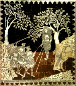 Pavimento di siena, storie di assalonne (piero del minnella) 02